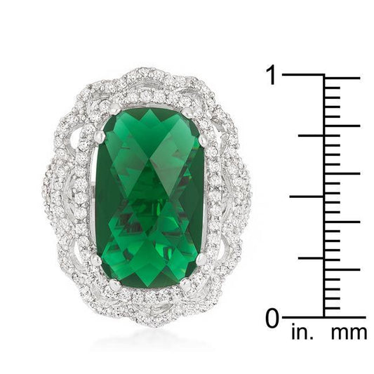 Green Cocktail Crest Ring freeshipping - Higher Class Elegance