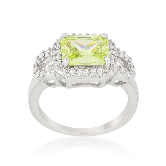 Radiant Cut Halo Ring freeshipping - Higher Class Elegance