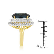 Two-tone Double Halo Cocktail Ring freeshipping - Higher Class Elegance