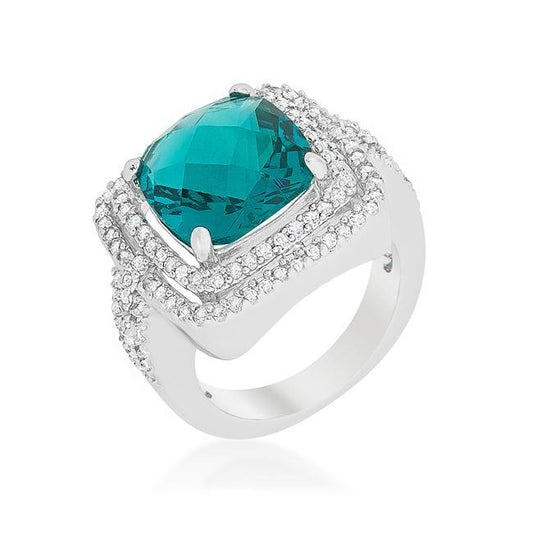 Candy Aqua Cocktail Ring freeshipping - Higher Class Elegance