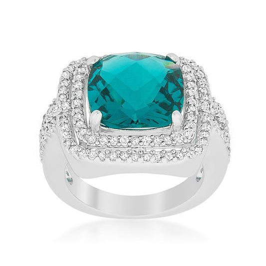 Candy Aqua Cocktail Ring freeshipping - Higher Class Elegance