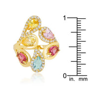 Multi-Color Cocktail Ring freeshipping - Higher Class Elegance