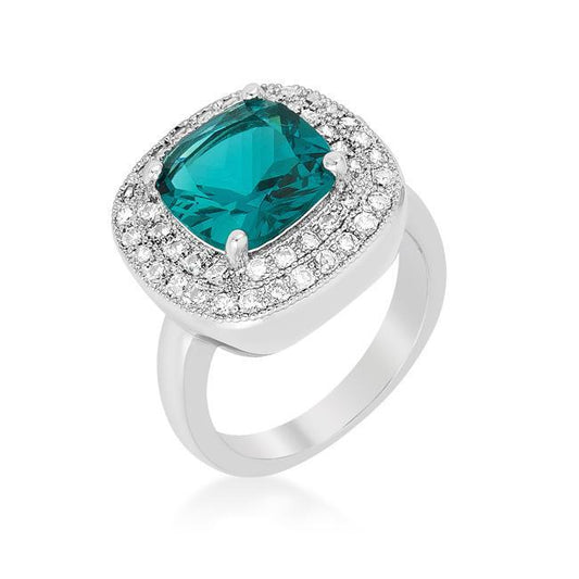 Aqua Bridal Cocktail Ring freeshipping - Higher Class Elegance