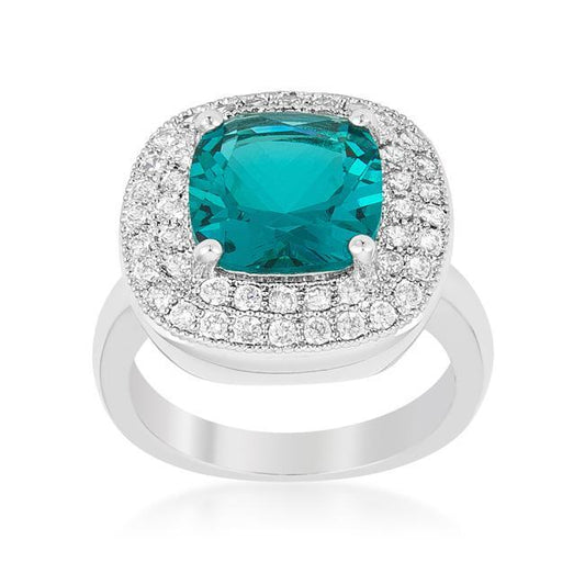 Aqua Bridal Cocktail Ring freeshipping - Higher Class Elegance