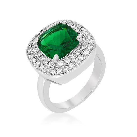 Green Bridal Cocktail Ring freeshipping - Higher Class Elegance