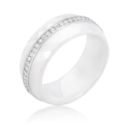Ceramic Band Ring - White freeshipping - Higher Class Elegance