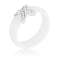 Modern Classic X Ring - White freeshipping - Higher Class Elegance