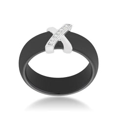 Modern Classic X Ring -Black freeshipping - Higher Class Elegance