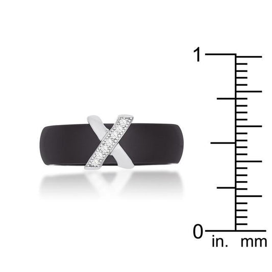 Modern Classic X Ring -Black freeshipping - Higher Class Elegance