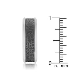 Band Ring with Animal Print Detail freeshipping - Higher Class Elegance