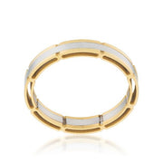 Two Tone Band Ring freeshipping - Higher Class Elegance
