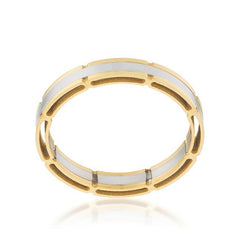 Two Tone Band Ring freeshipping - Higher Class Elegance