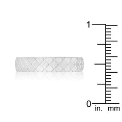 Textured Stainless Steel Band Ring freeshipping - Higher Class Elegance