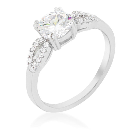 Round Solitaire Engagement Ring freeshipping - Higher Class Elegance