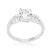 Round Solitaire Engagement Ring freeshipping - Higher Class Elegance