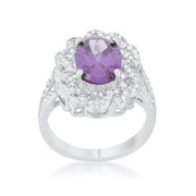 Amethyst Oval Classic Ring freeshipping - Higher Class Elegance