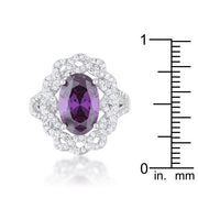 Amethyst Oval Classic Ring freeshipping - Higher Class Elegance