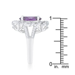Amethyst Oval Classic Ring freeshipping - Higher Class Elegance