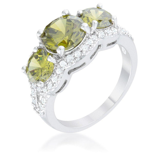 Olive Classic Trio Ring freeshipping - Higher Class Elegance