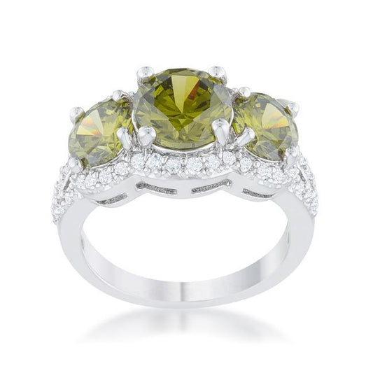 Olive Classic Trio Ring freeshipping - Higher Class Elegance