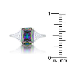 Classic Mystic Sterling Silver Engagement Ring freeshipping - Higher Class Elegance