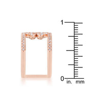 Lauren 0.4ct CZ Rose Gold Delicate Clover Wrap Ring freeshipping - Higher Class Elegance