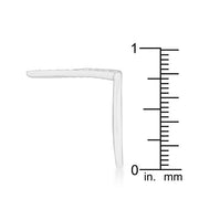 Michelle 0.2ct CZ Rhodium Delicate V-Shape Ring freeshipping - Higher Class Elegance