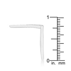 Michelle 0.2ct CZ Rhodium Delicate V-Shape Ring freeshipping - Higher Class Elegance
