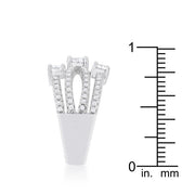 Beatrice 1.8ct CZ Rhodium Statement Ring freeshipping - Higher Class Elegance