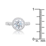 Jordana 2.2ct Clear CZ Rhodium Classic Ring freeshipping - Higher Class Elegance