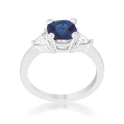 Shonda 1.8ct Sapphire CZ Rhodium Cushion Classic Statement Ring freeshipping - Higher Class Elegance