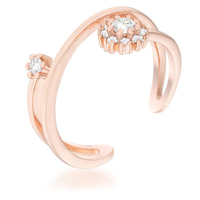 Krista 0.25ct CZ Rose Gold Abstract Wrap Ring freeshipping - Higher Class Elegance