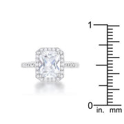 Ariana 2.95ct CZ Rhodium Classic Ring freeshipping - Higher Class Elegance