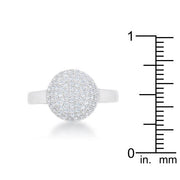 Brie 0.6ct CZ Rhodium Contemporary Sphere Ring freeshipping - Higher Class Elegance