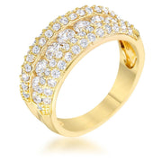 Luna 1.1ct CZ 14k Gold Classic Band Ring freeshipping - Higher Class Elegance