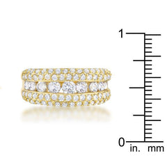 Luna 1.1ct CZ 14k Gold Classic Band Ring freeshipping - Higher Class Elegance