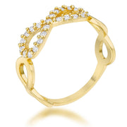 Mina 0.35ct CZ 14k Gold Infinity Ring freeshipping - Higher Class Elegance
