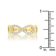 Mina 0.35ct CZ 14k Gold Infinity Ring freeshipping - Higher Class Elegance