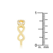 Mina 0.35ct CZ 14k Gold Infinity Ring freeshipping - Higher Class Elegance