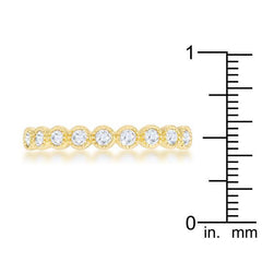 Bea 0.27ct CZ 14k Gold Delicate Band freeshipping - Higher Class Elegance