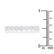 Bea 0.27ct CZ Rhodium Delicate Band freeshipping - Higher Class Elegance