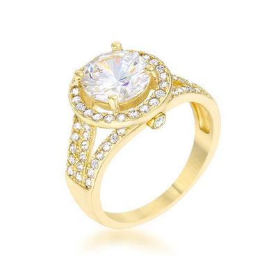 Marylin 2.5ct CZ 14k Gold Classic Ring freeshipping - Higher Class Elegance