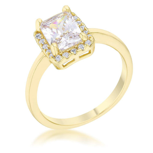 Mariane 2ct CZ 14k Gold Classic Ring freeshipping - Higher Class Elegance