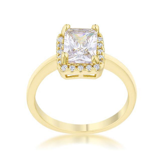 Mariane 2ct CZ 14k Gold Classic Ring freeshipping - Higher Class Elegance