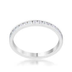 Teresa 0.5ct Clear CZ Stainless Steel Eternity Band freeshipping - Higher Class Elegance