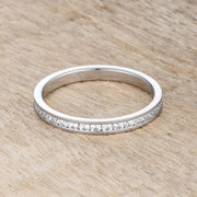 Teresa 0.5ct Clear CZ Stainless Steel Eternity Band freeshipping - Higher Class Elegance