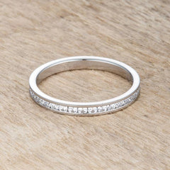 Teresa 0.5ct Clear CZ Stainless Steel Eternity Band freeshipping - Higher Class Elegance
