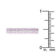 Teresa 0.5ct Pink CZ Stainless Steel Eternity Band freeshipping - Higher Class Elegance