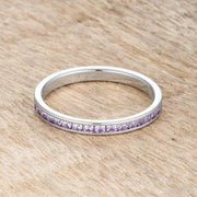 Teresa 0.5ct Lavender CZ Stainless Steel Eternity Band freeshipping - Higher Class Elegance