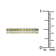 Teresa 0.5ct Peridot CZ Stainless Steel Eternity Band freeshipping - Higher Class Elegance